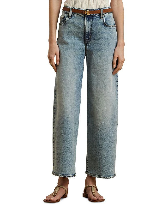 Ralph Lauren High Rise Wide Leg Crop Jeans