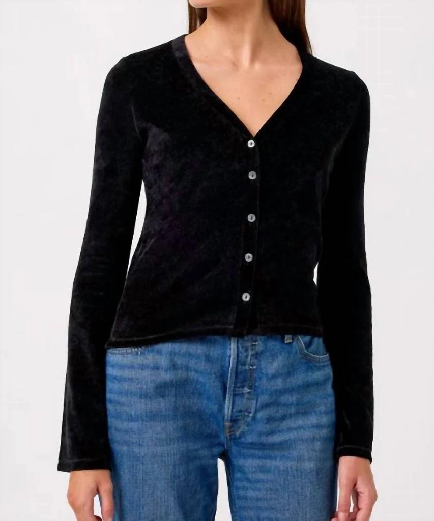 Goldie Tees Goldie Tees - Velour V Cardigan