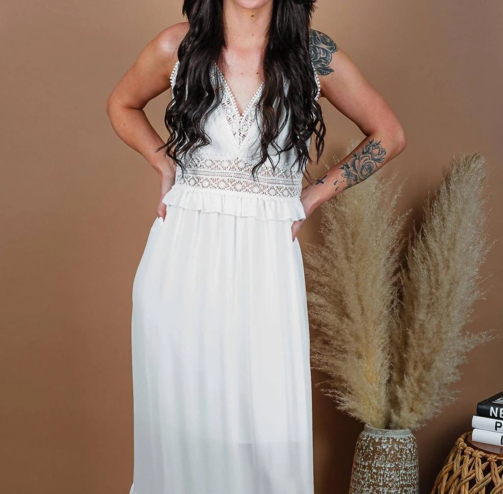 CEZELE Cezele - Head Over Heels Tiered Maxi Dress 4