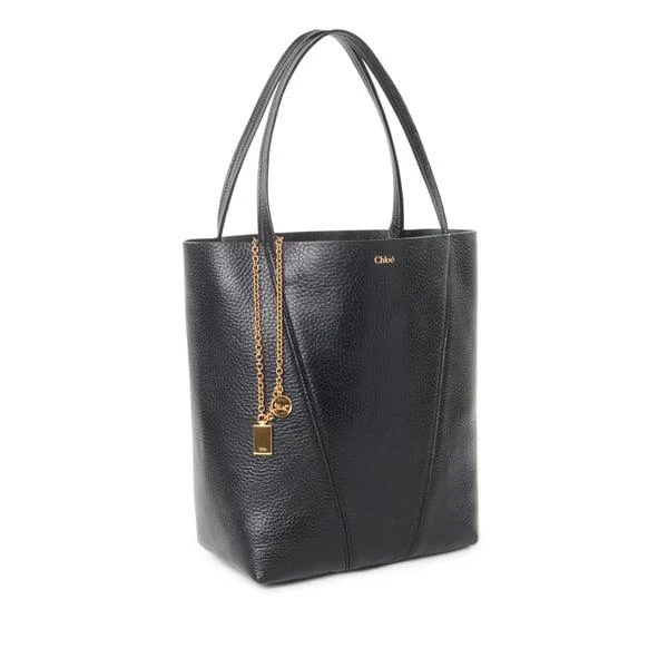 Chloé Grained leather Spin tote bag 1