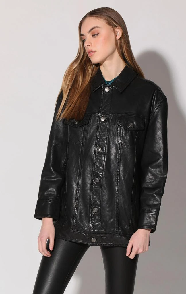 Walter Baker Sutton Jacket, Black - VT Wash Leather 3