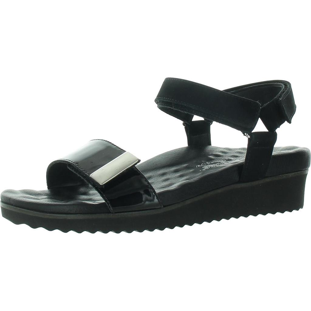 Walking Cradles Womens Solid Leather Ankle Strap