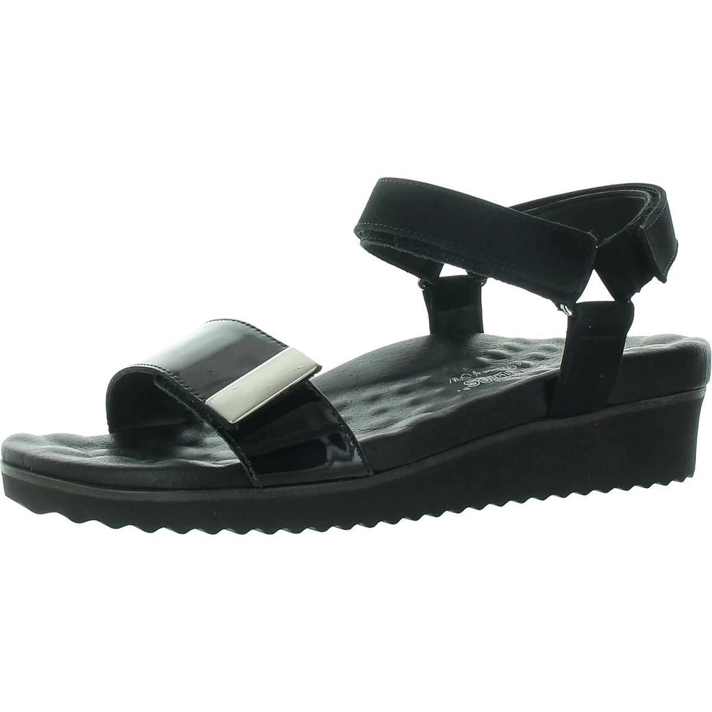 Walking Cradles Womens Solid Leather Ankle Strap 1