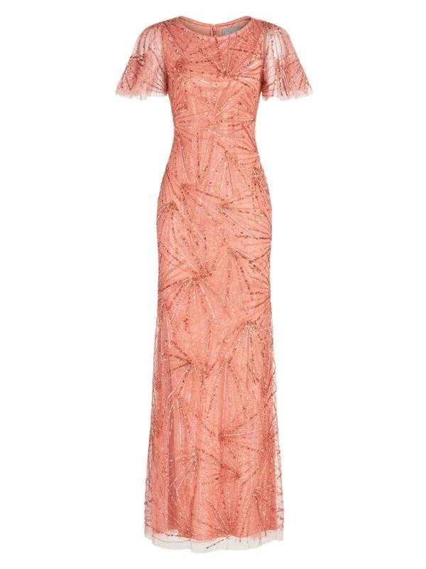 Theia Esther Bead-Embellished Gown 4