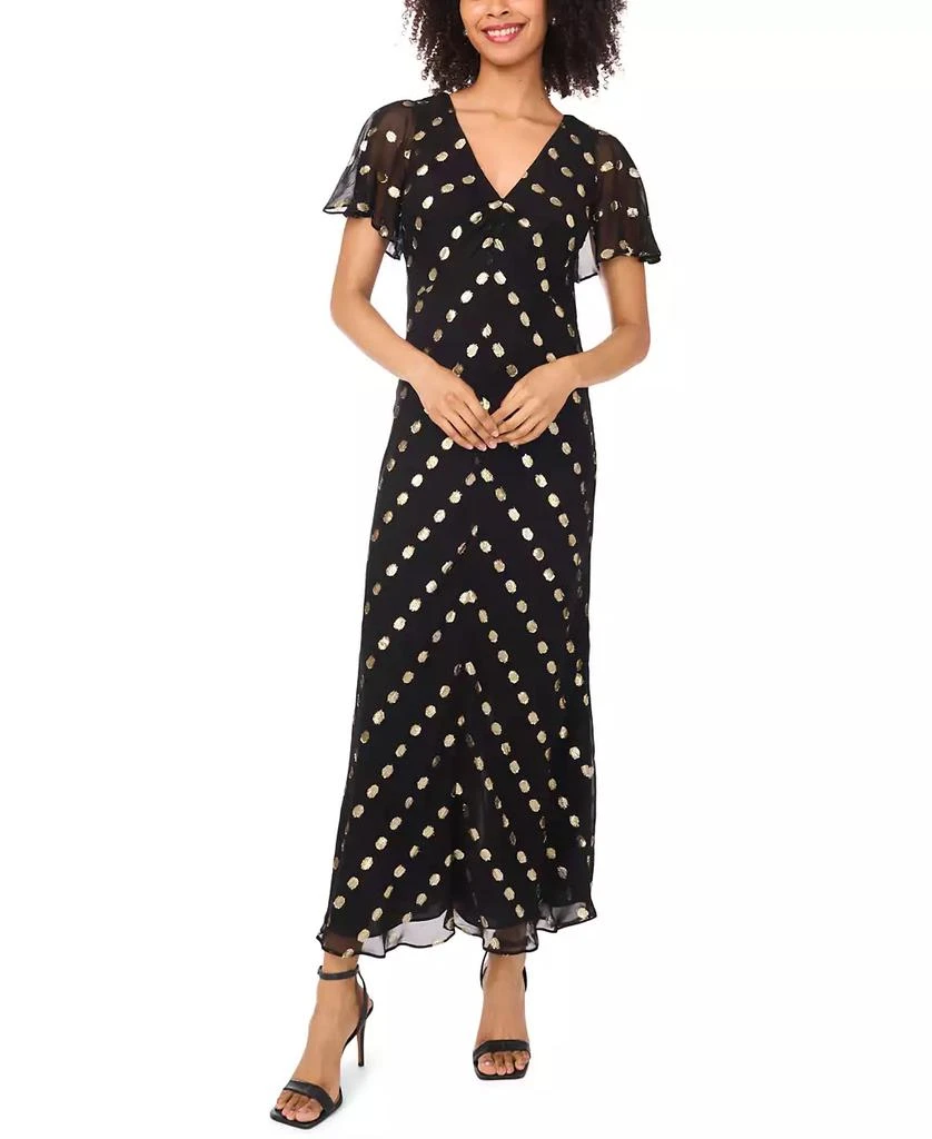 maxi evening dress plus size Berylove Women Maxi Mother Dress Plus Size Dark Green A Line V Neck Wedding Party Guest Dress with Half Sleeves, Dark Green / 3XL