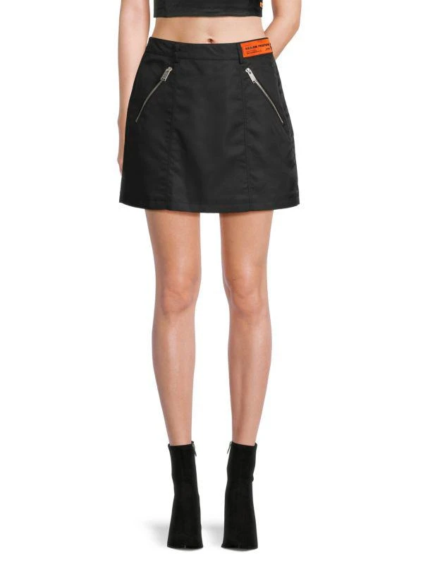 Heron Preston Exray Zip Pocket Mini Skirt 1