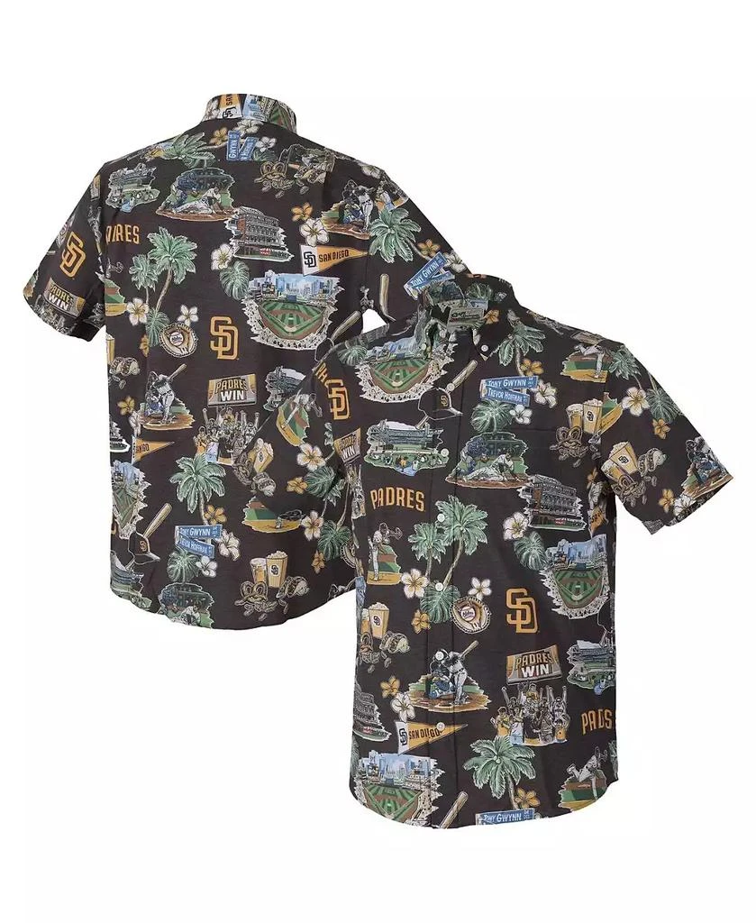 Reyn Spooner Men's Brown San Diego Padres Scenic Tri-Blend Performance Button-Up Shirt 1
