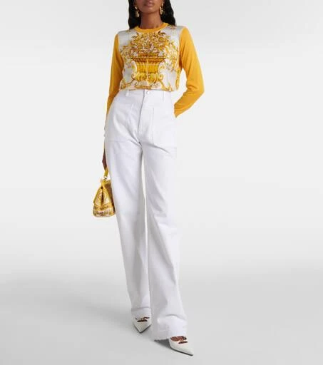 Dolce 
Gabbana High-rise wide-leg jeans 2