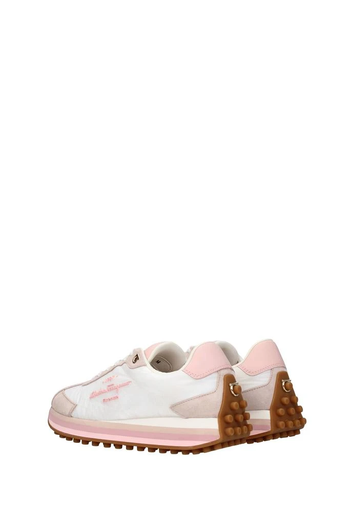 Salvatore Ferragamo Sneakers Fabric White Pink 4