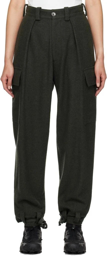 Hyein Seo Khaki Military Wool Trousers 1