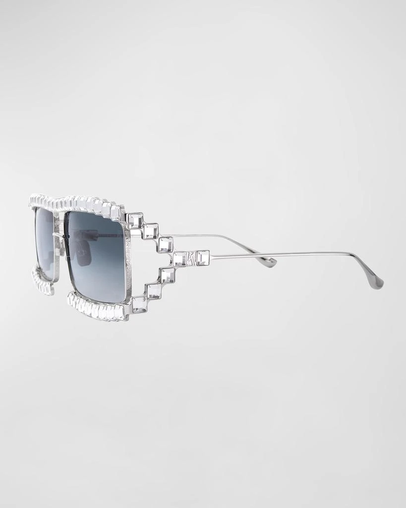 Anna-Karin Karlsson Crystal Boo Titanium Aviator Sunglasses 1