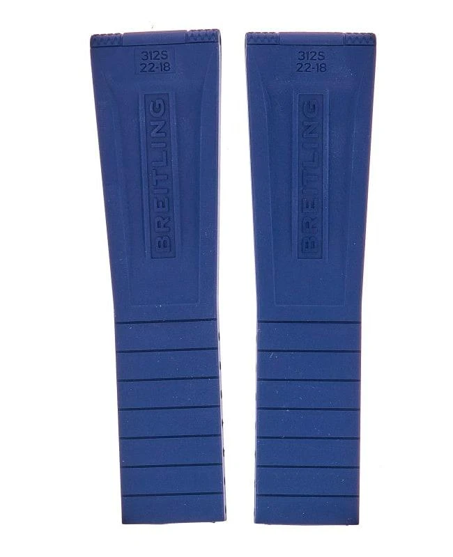 BREITLING Breitling 22 mm Blue Rubber Strap 312S 2
