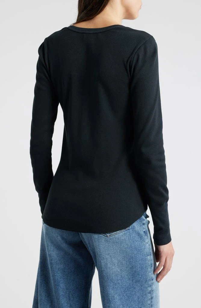 Treasure & Bond Scoop Neck Henley 2