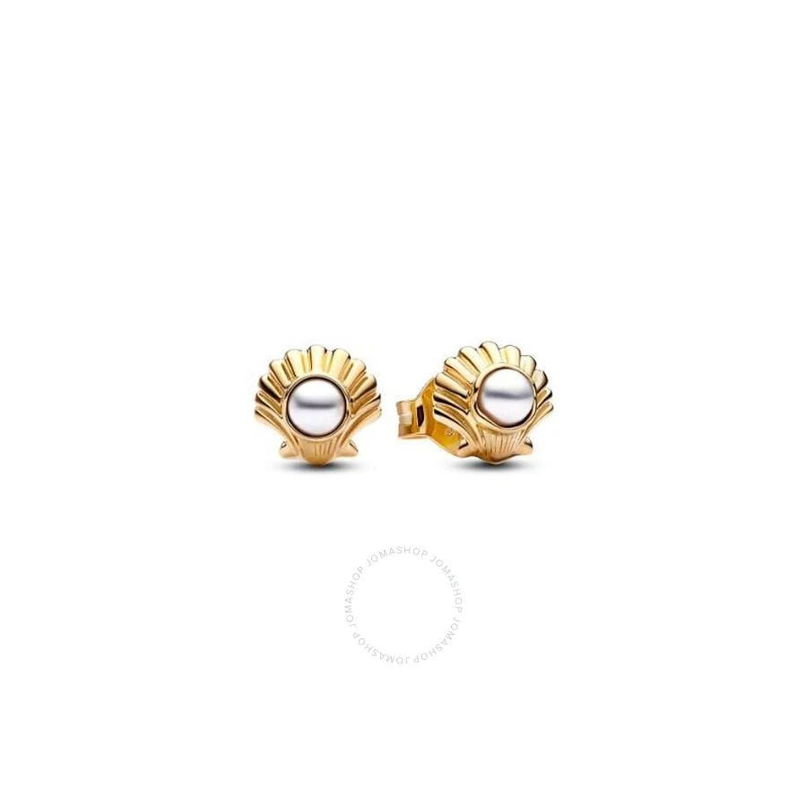 PANDORA Ladies Sterling Silver Disney The Little Mermaid Seashell Stud Earrings 1