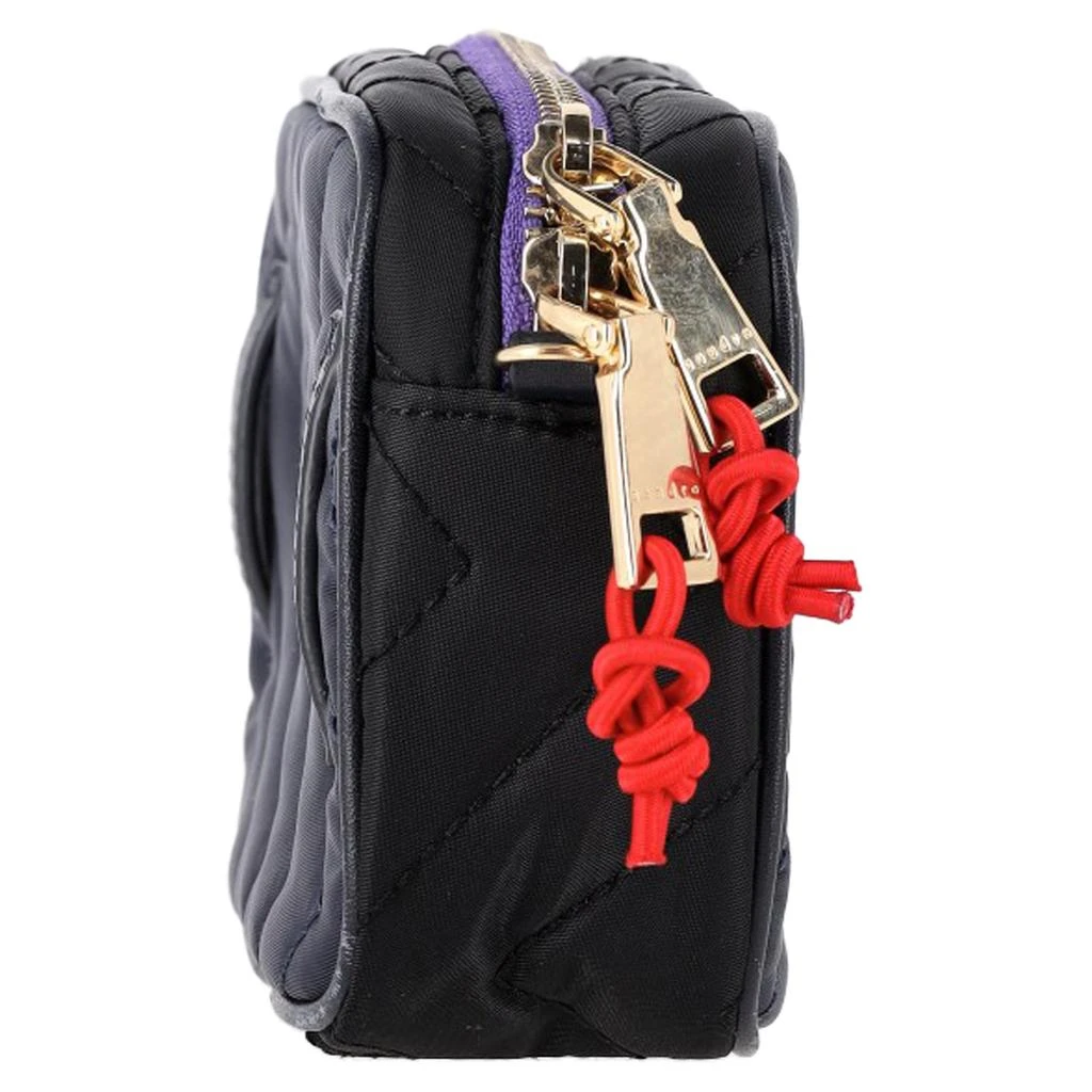 Sandro Paris Sandro Chevron Quilted Belt Bag in Navy Blue Polyamide 2