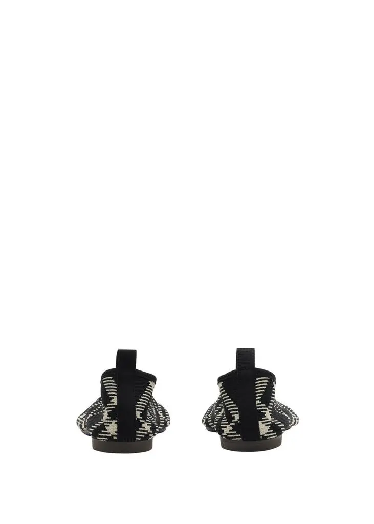 Burberry Check knit baby ballerinas 4