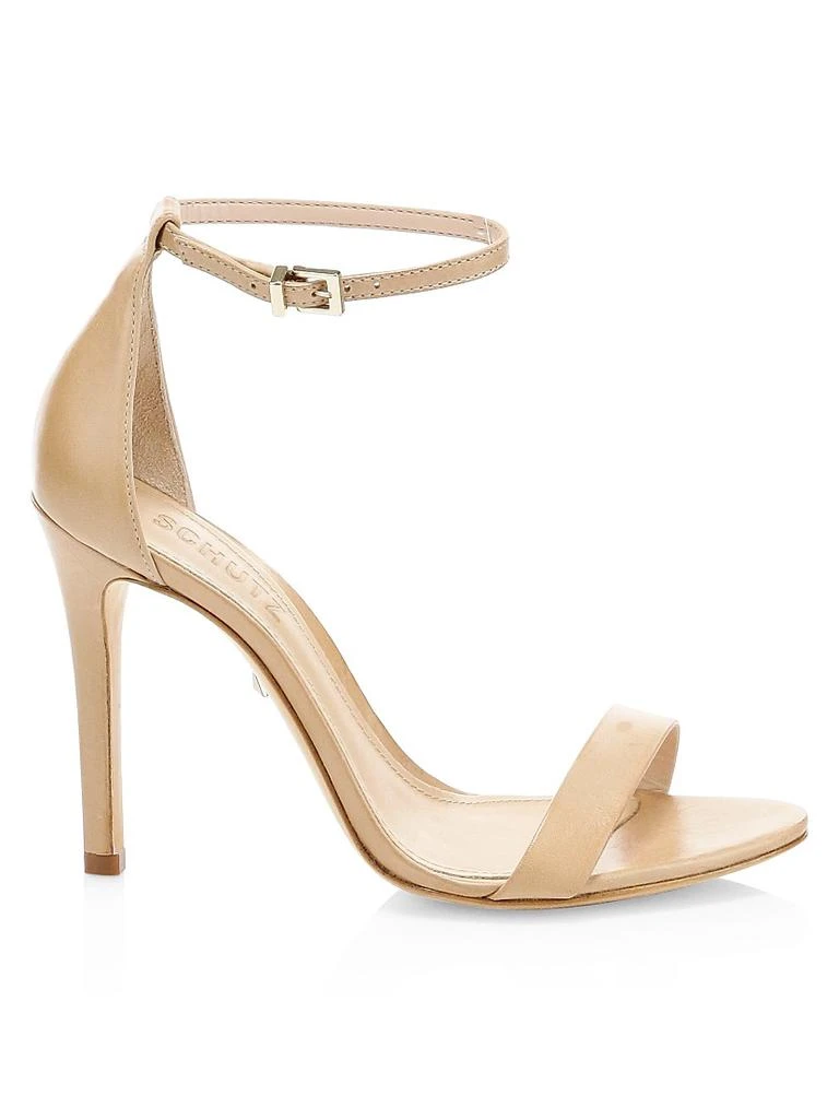Schutz Cadey-Lee Leather Ankle-Strap Sandals 1