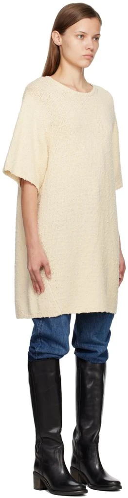 Totême Off-White Textured Mini Dress 2