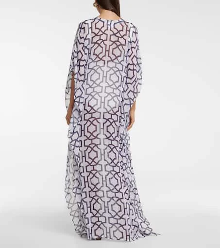 Alexandra Miro Roxanne printed chiffon kaftan 3