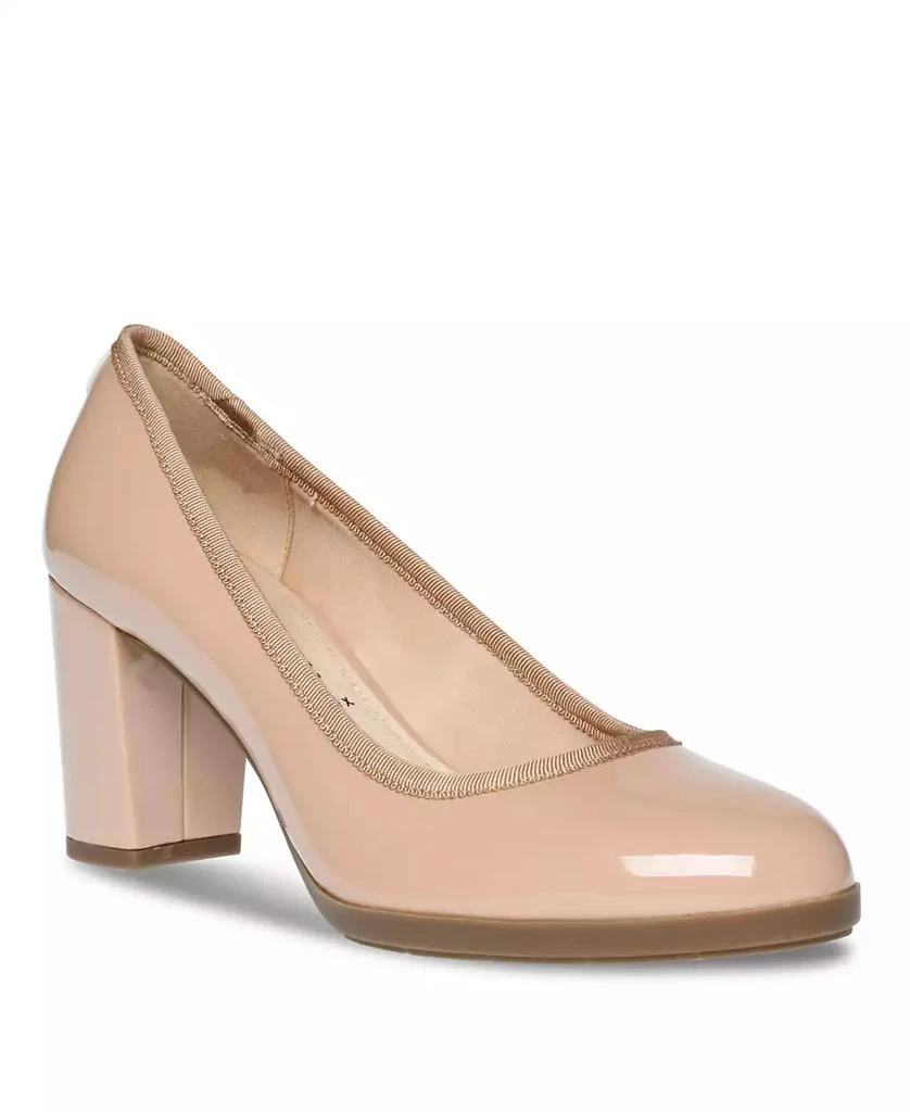 Anne Klein Women's Castana Round Toe Block Heel Pumps 1