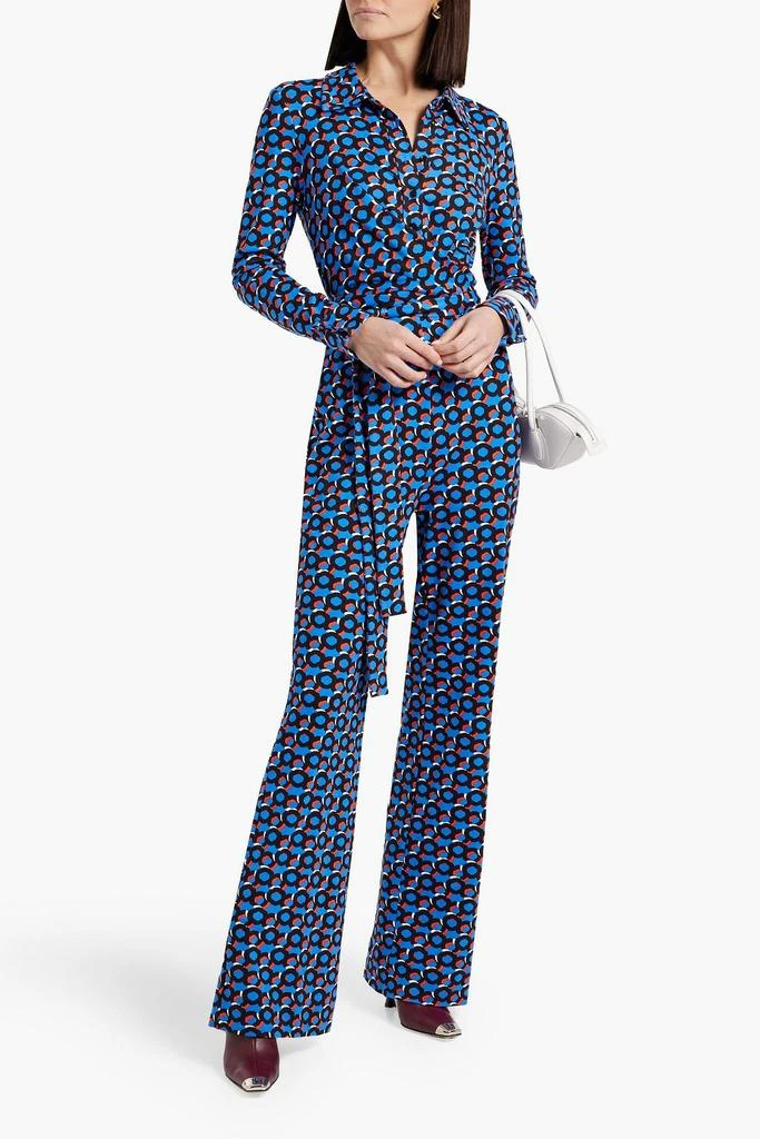 Diane von Furstenberg Michelle printed stretch-jersey wide-leg jumpsuit 2