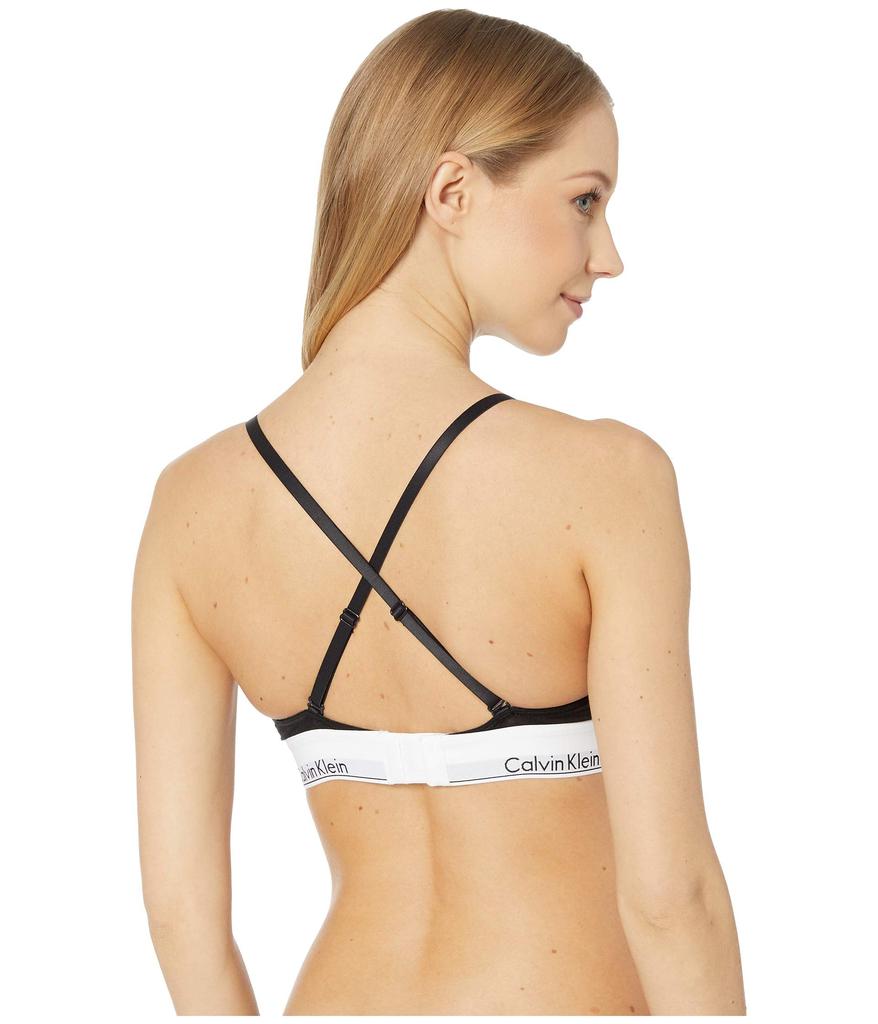 Calvin klein modern cotton triangle bralette best sale