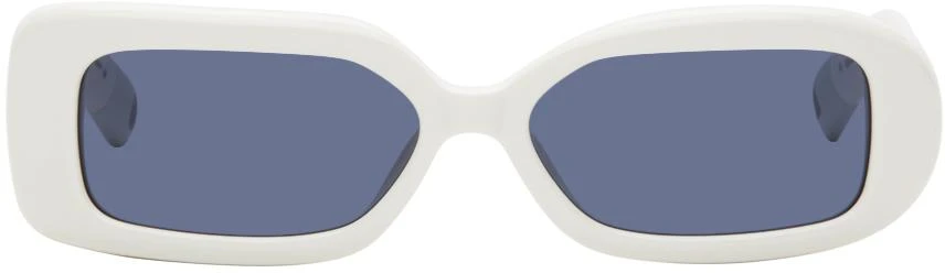 Jacquemus White La Casa 'Les lunettes Rond Carré' Sunglasses 1
