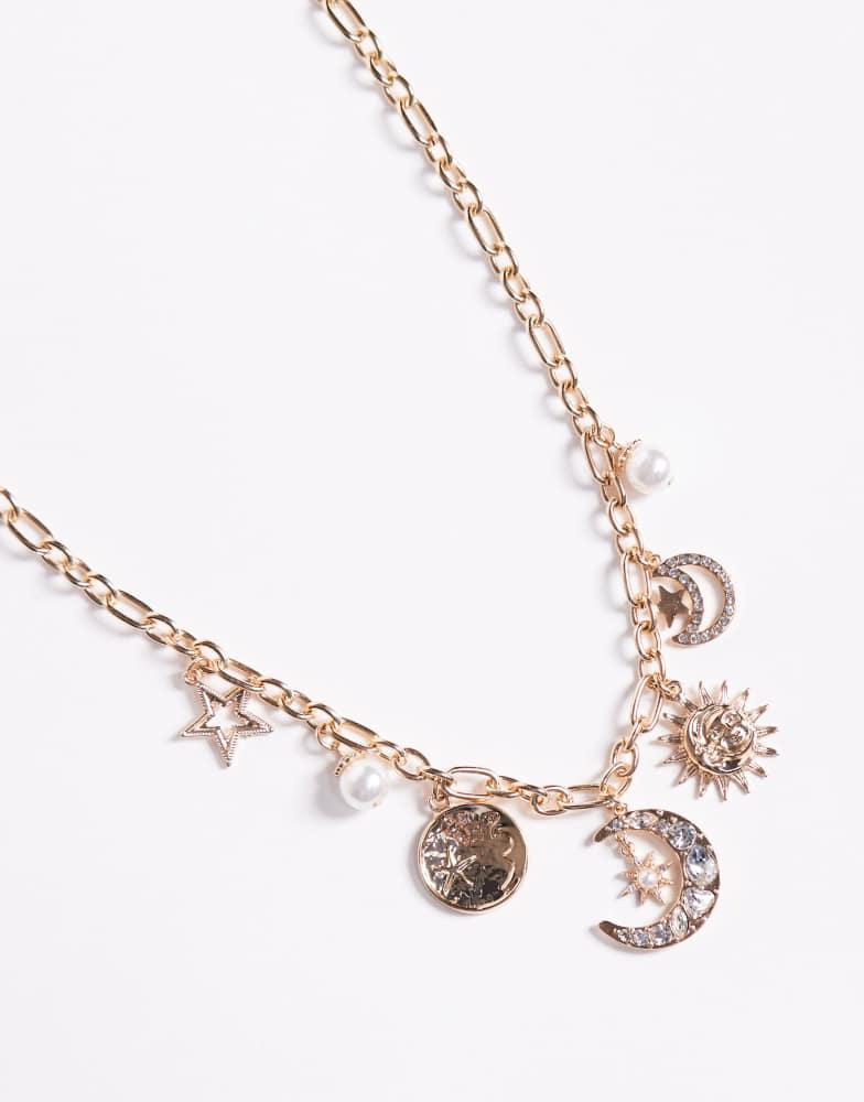 8 Other Reasons 8 Other Reasons celestial charm necklace in gold