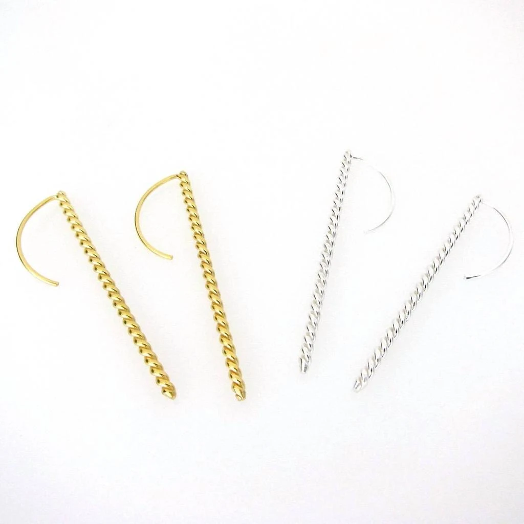 Jessica Elliot Women
s Layla Long Twist Earrings In Vermeil 2