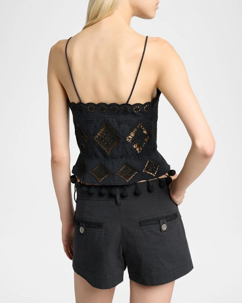 Isabel Marant Nelssy Broderie Anglaise Sleeveless Top 3