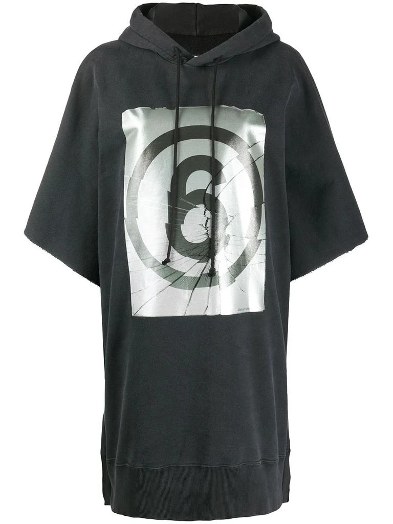 MAISON MARGIELA numbers print hoodie - women 1