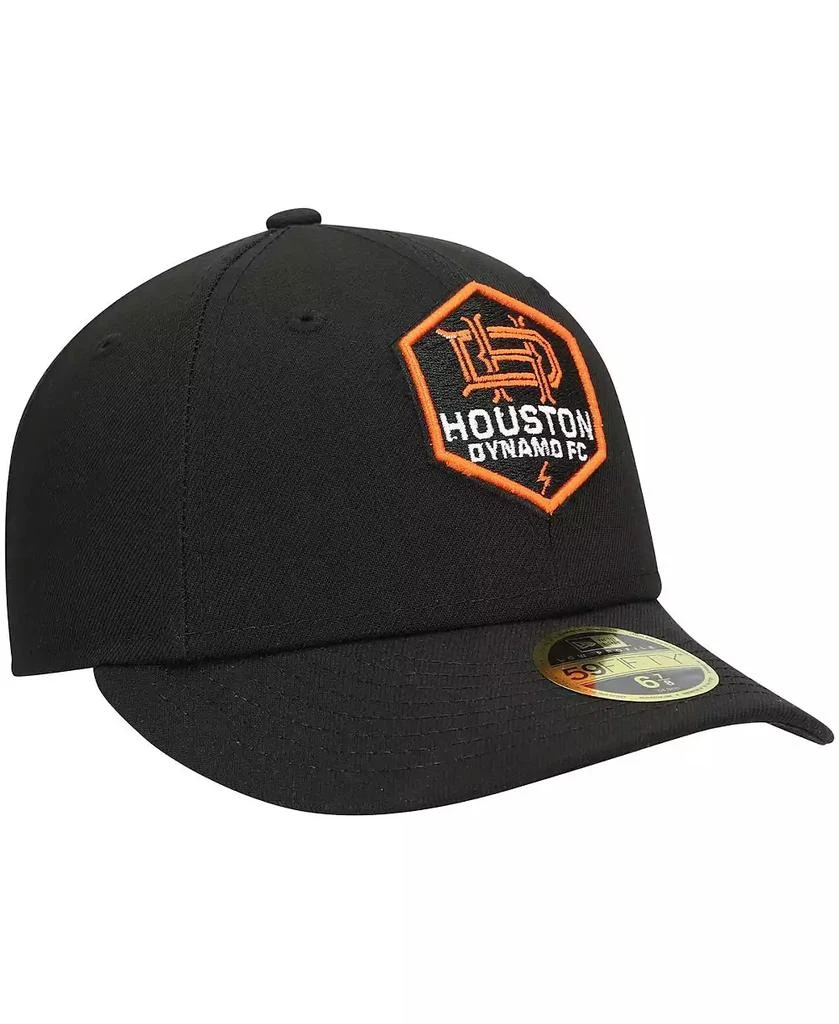 New Era Men's Black Houston Dynamo FC Primary Logo Low Profile 59FIFTY Fitted Hat 4