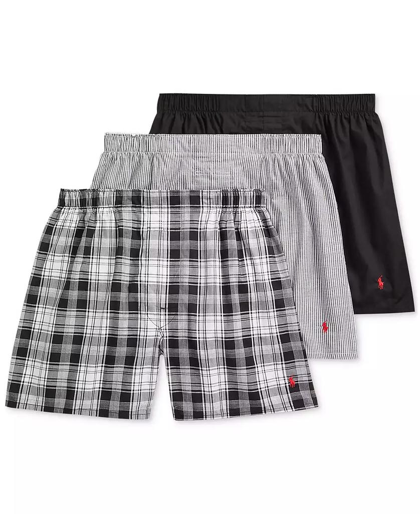 Ralph Lauren Men's 3-Pack Classic Woven Cotton Boxers