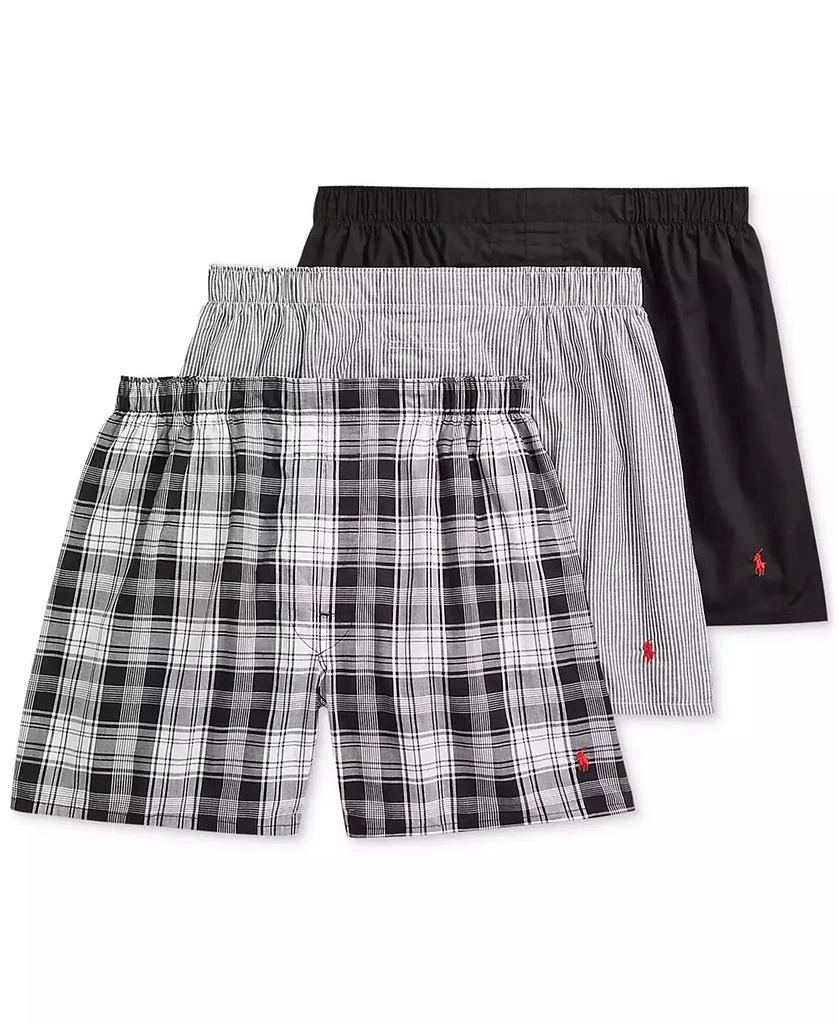 Ralph Lauren Men's 3-Pack Classic Woven Cotton Boxers 1
