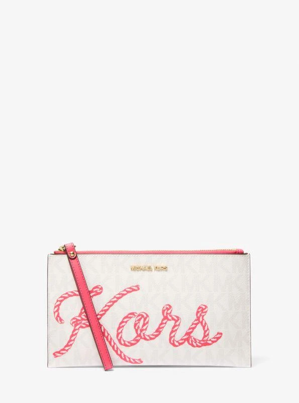 michael_kors Jet Set Travel Large KORS Logo Wristlet 1