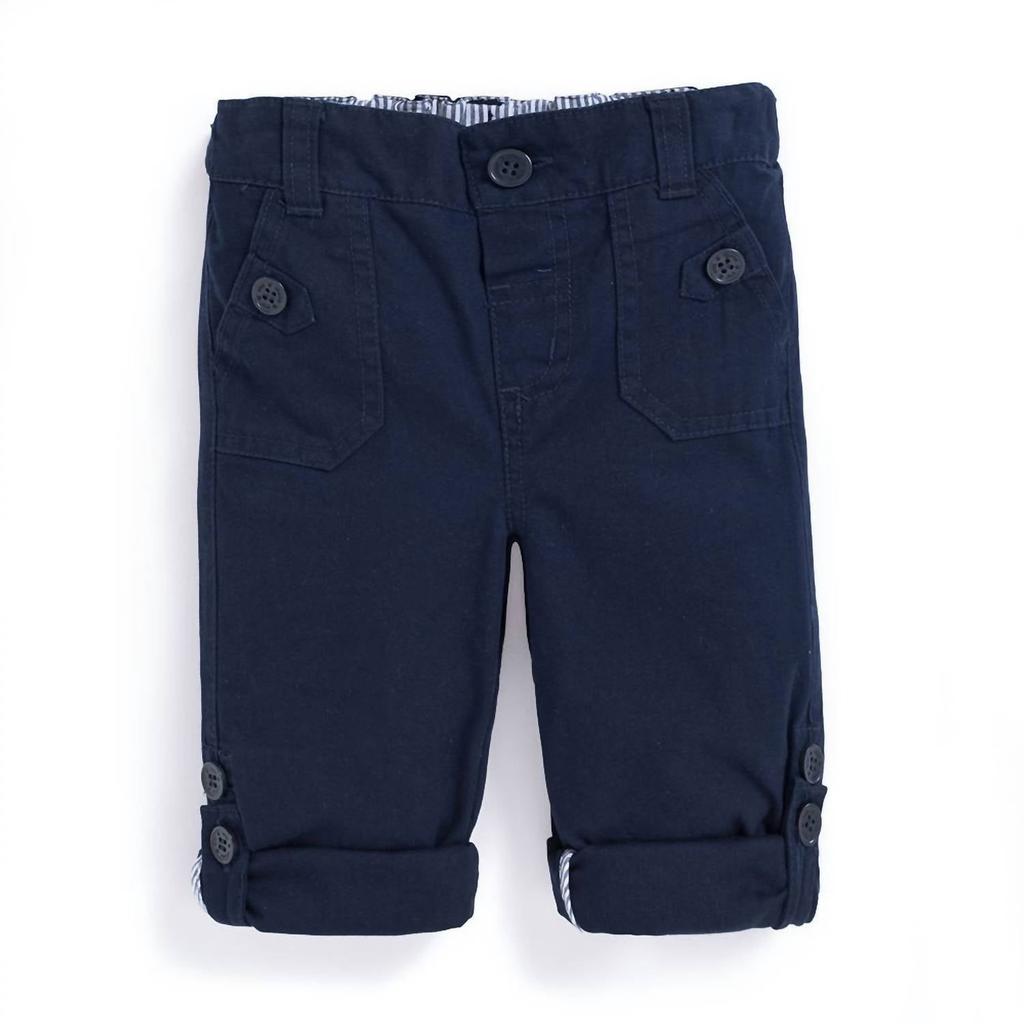 JoJo Maman Bébé Jojo Maman Bebe - Boy's Twill Turn Up Trousers