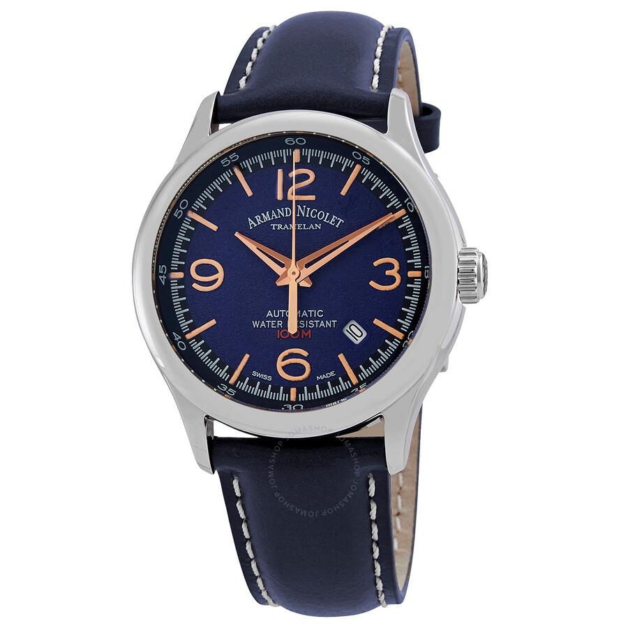 Armand Nicolet MHA Automatic Blue Dial Men's Watch A840HAA-BS-P140BU2