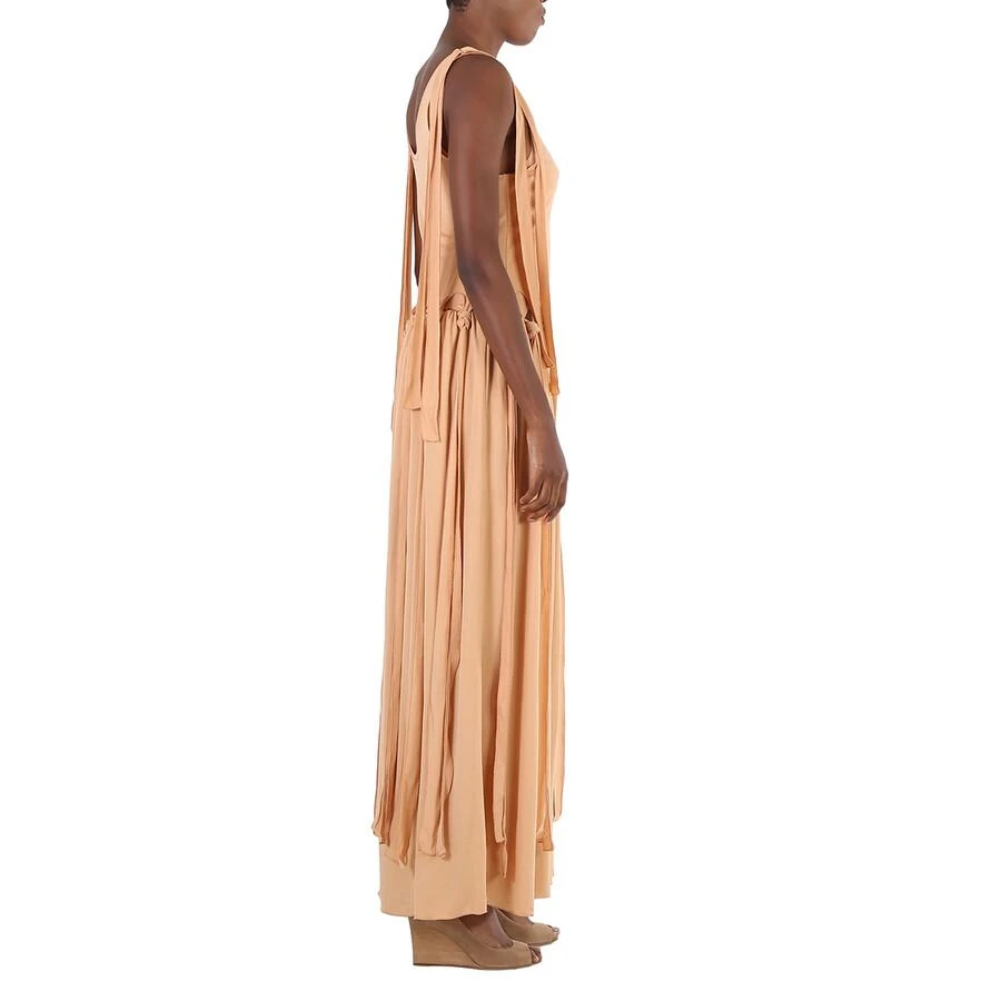 Chloé Chloe Ladies Smoked Ochre Layered Knotted Maxi Dress, Brand Size 42 (US Size 10) 2