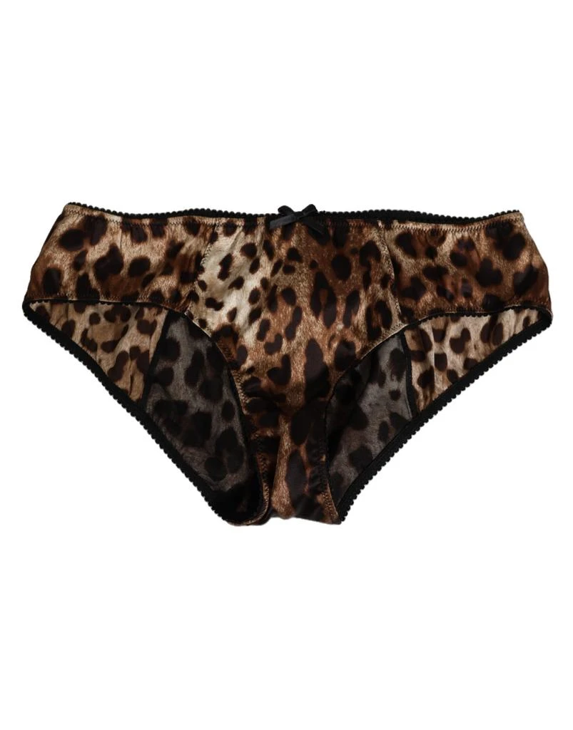 Dolce 
Gabbana Leopard Silk Mid Waist Panty Women
s Underwear
