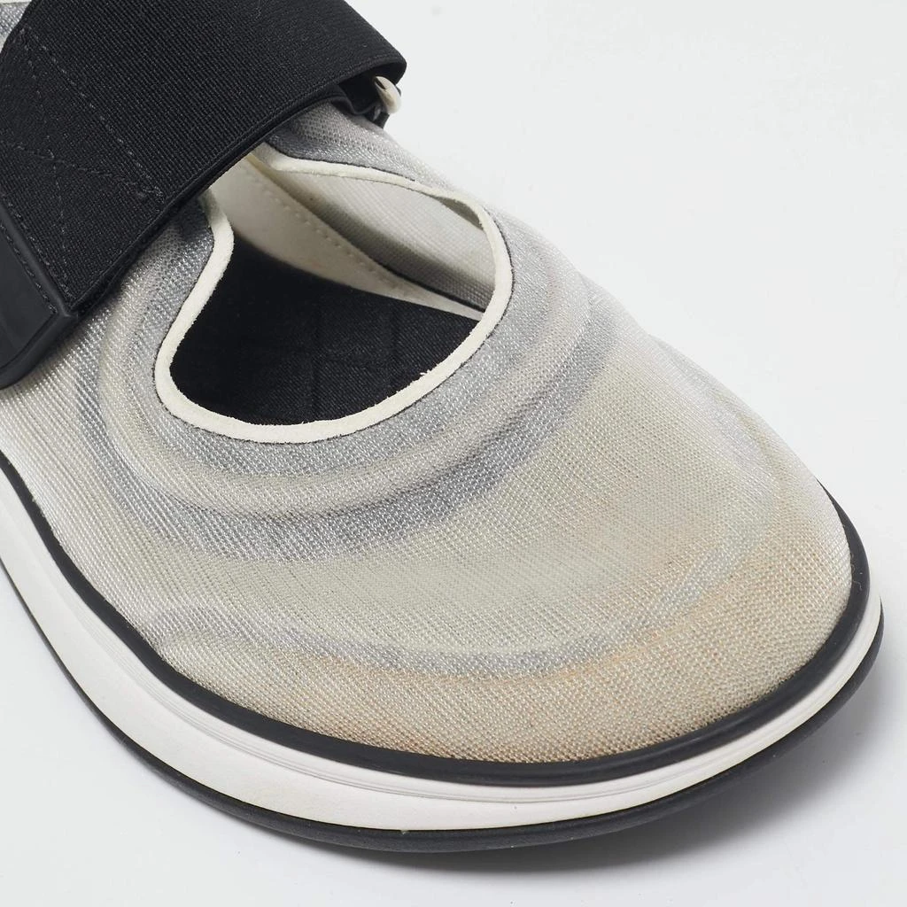 Chanel Chanel Grey/Black Mesh Slip On Sneakers Size 38 7