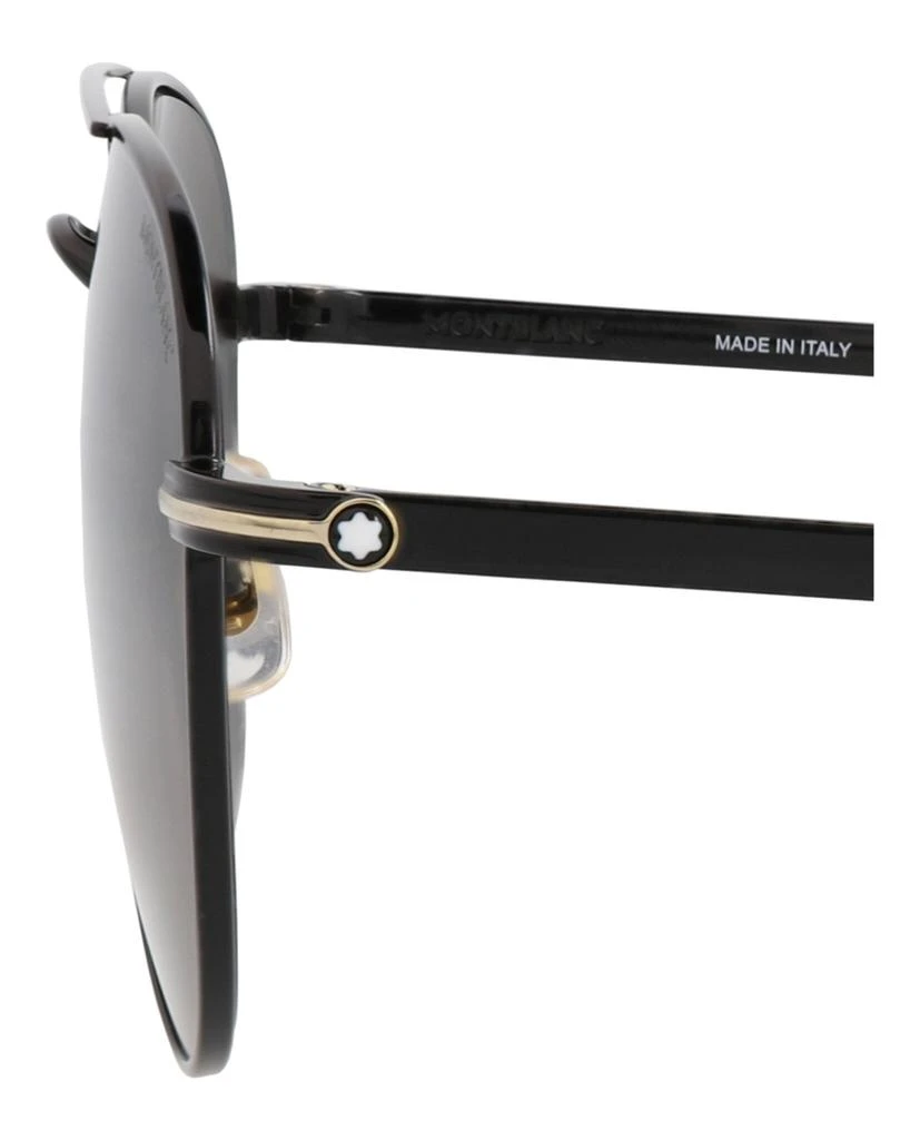MontBlanc Aviator-Frame Metal Sunglasses 4