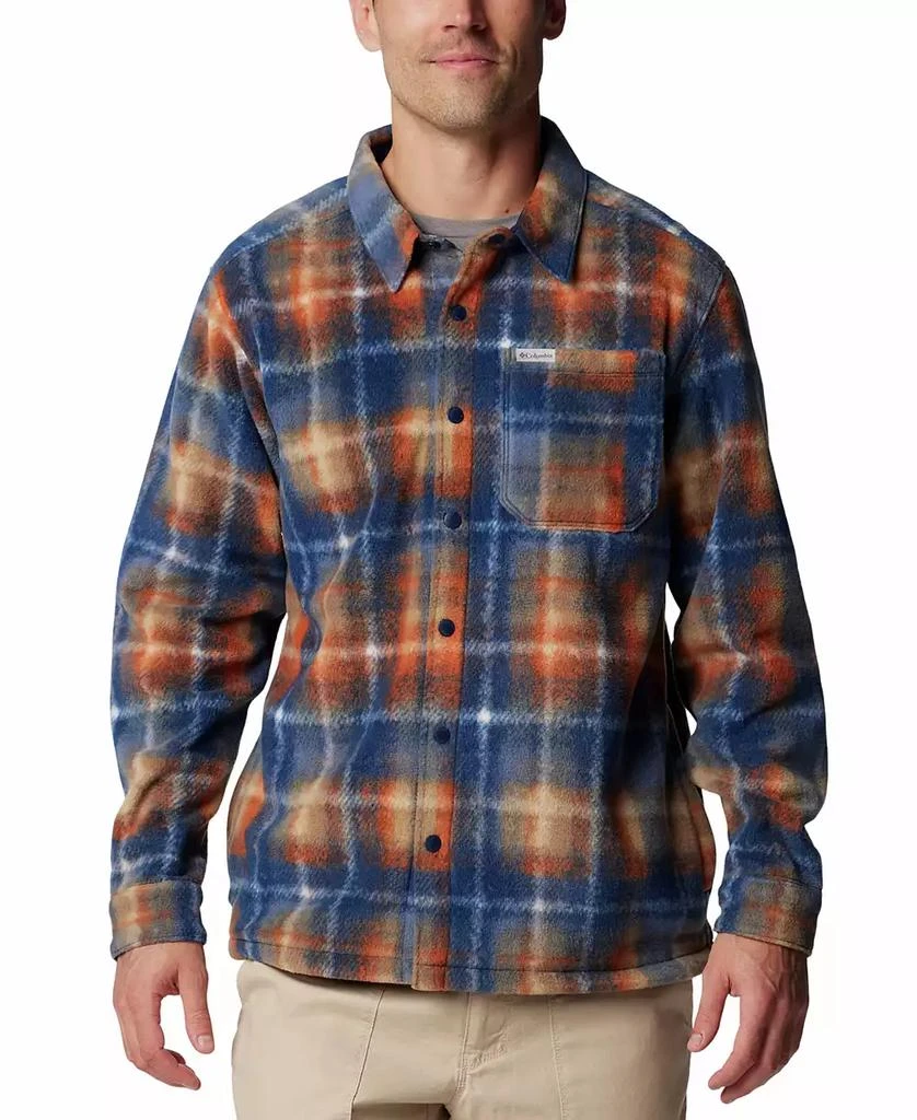 Columbia Men's Steens Mountain II Plaid Fleece Shirt Jacket 1