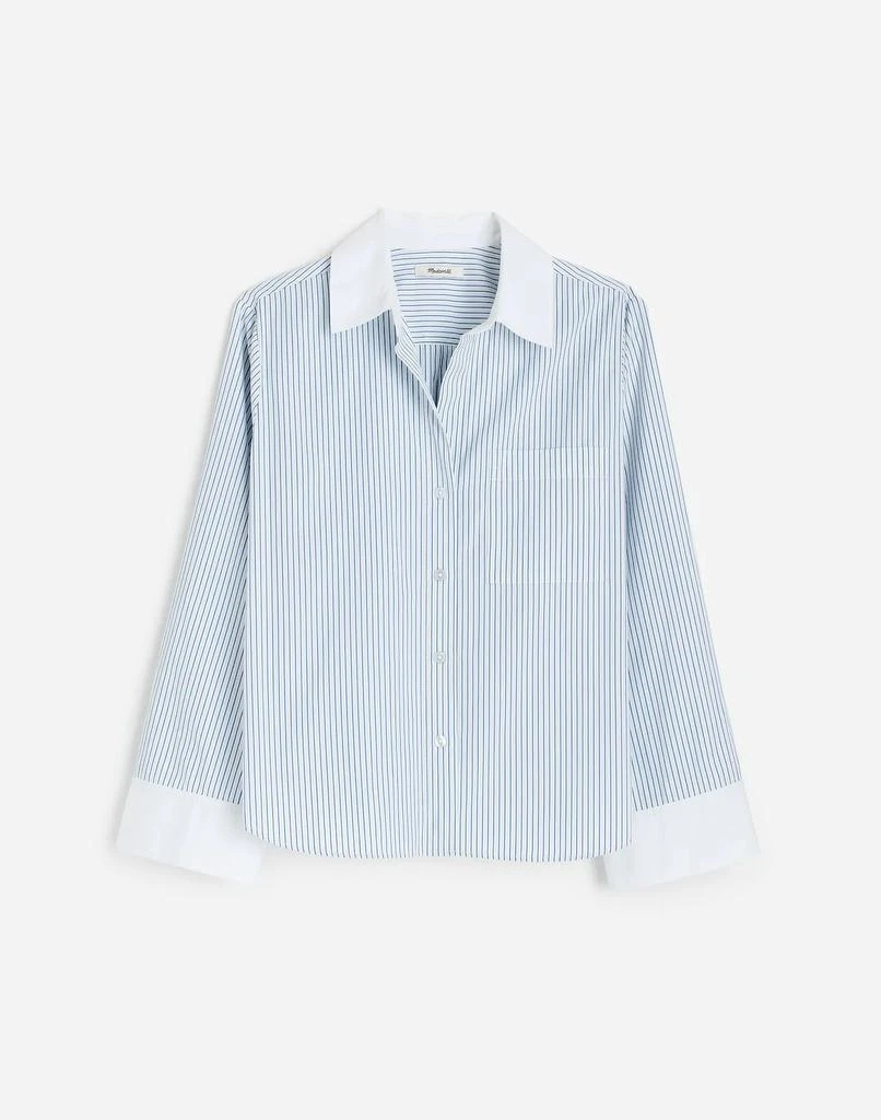 Madewell Easy Y-Neck Button-Up Shirt 6