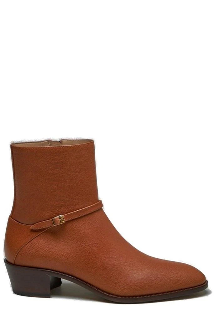Valentino Valentino Pat Almond Toe Ankle Boots 1