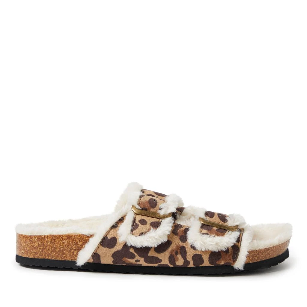 Dear Foams EZ Feet Women's Faux Suede Double Buckle Slide Sandal 3