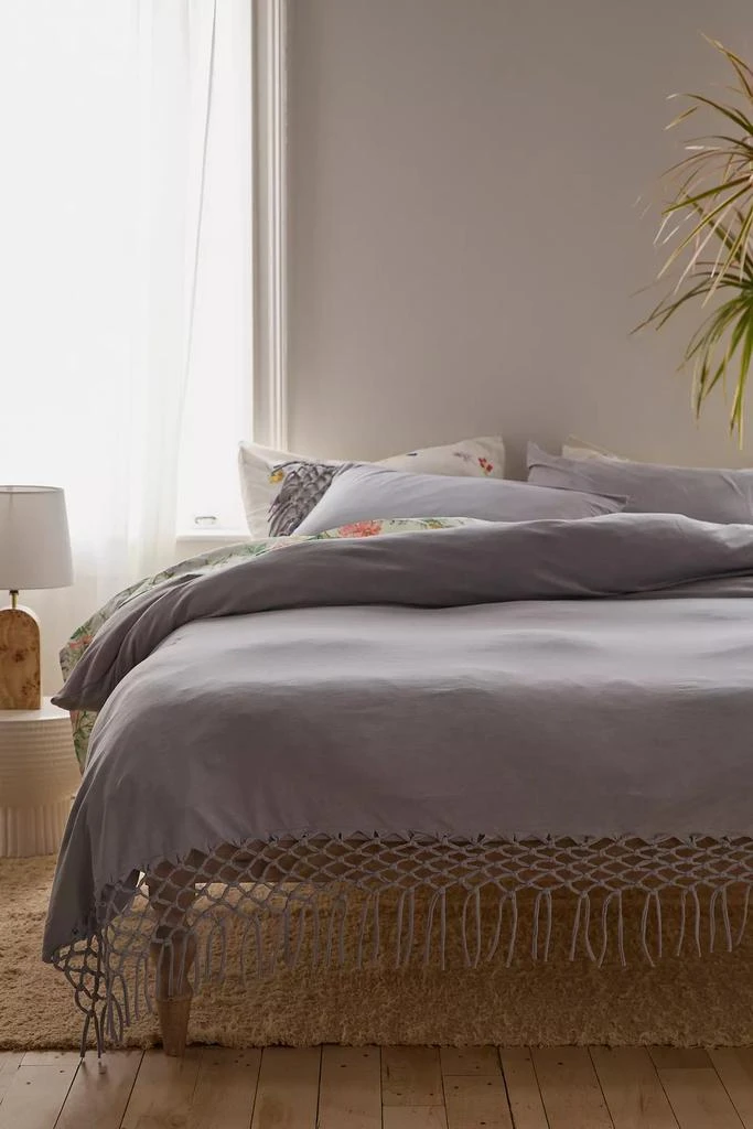 Urban Outfitters Festival Jersey Fringe Duvet Cover 1