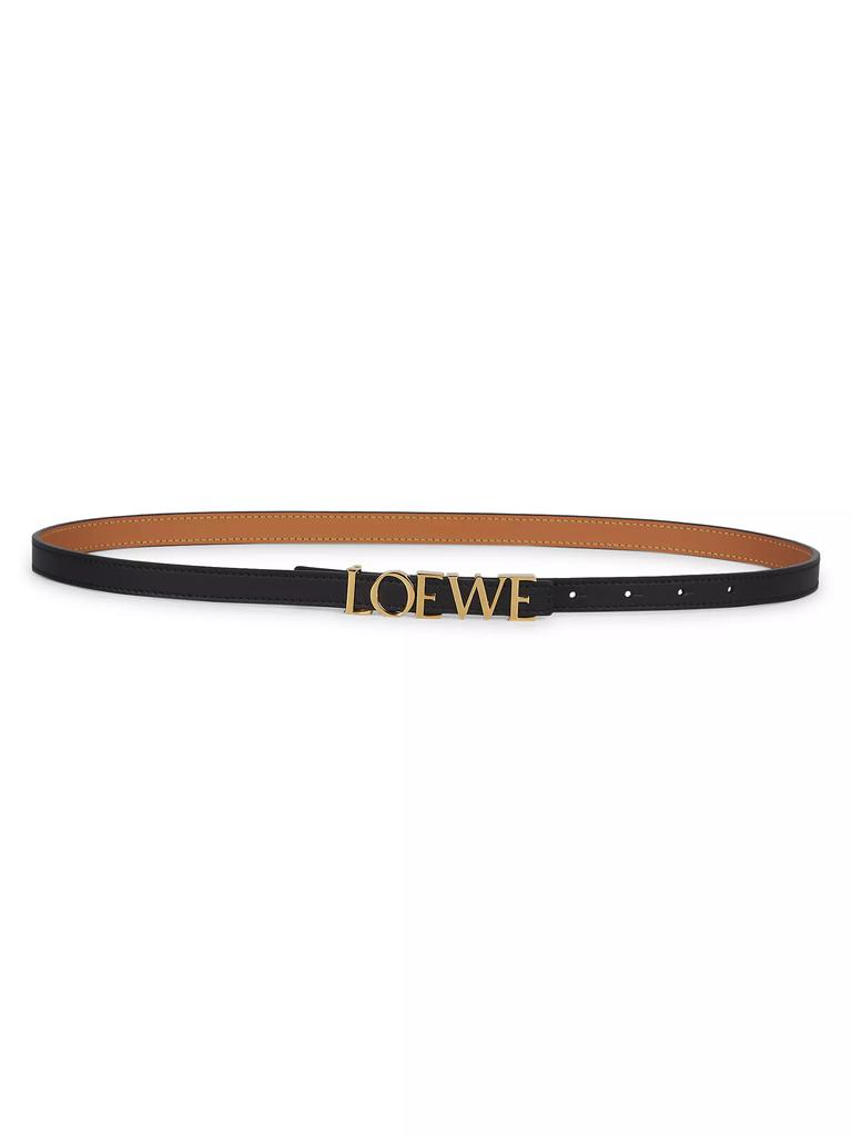 LOEWE Logo Buckle Leather Belt