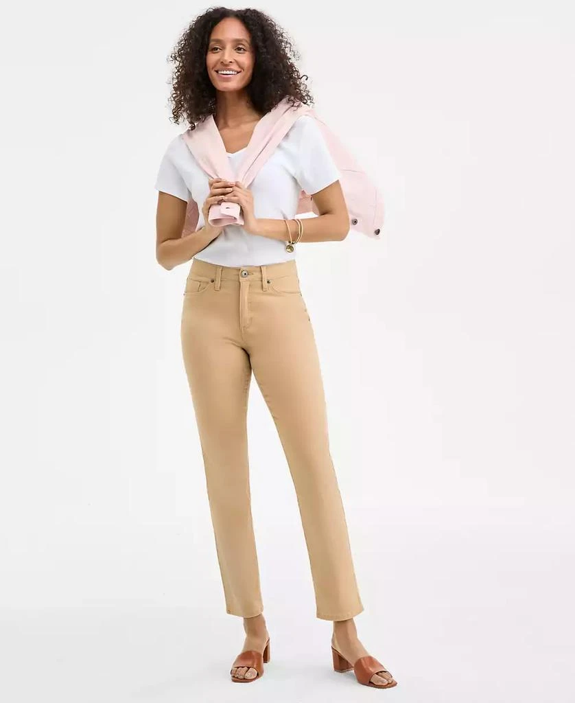 Style & Co Women's Straight-Leg High Rise Twill Pants, Created for Macy's 1