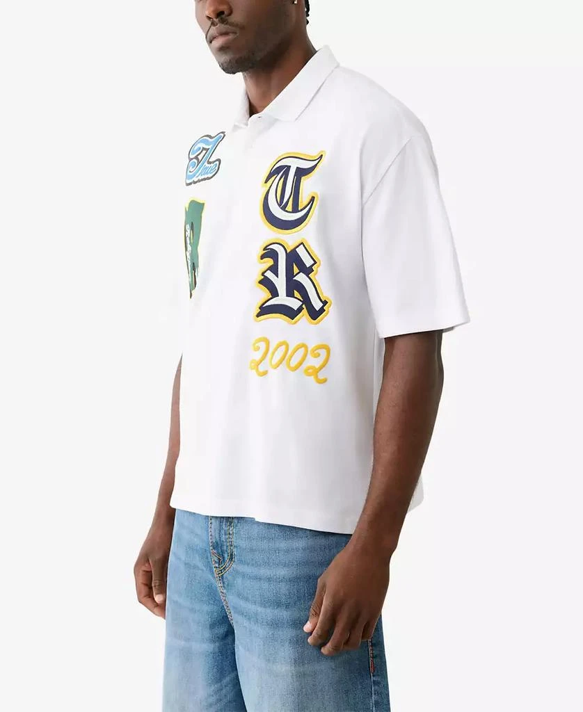 True Religion Men's Short Sleeve Overt Patch Polo Shirt 3