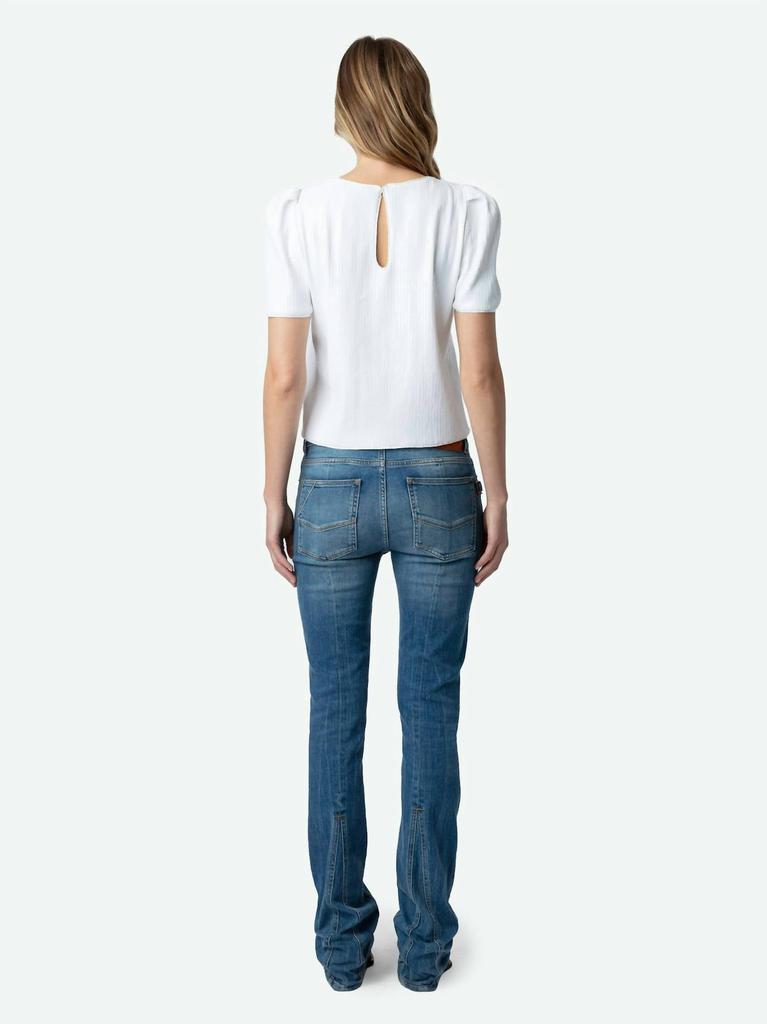 ZADIG & VOLTAIRE Zadig & Voltaire - Tchao Sequin Short Sleeve Top